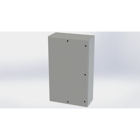 Saginaw Control & Engineering 1/4 Turn Latch Electrical Enclosures, 60 in H, 16 in D, 36 in W, NEMA 3R, 4, 12, 13, Carbon Steel SCE-60EL3616LP